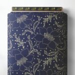 Petal flower style with blue,white colors