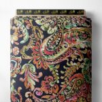 Leaf flower style with red,green colors