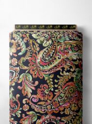 Leaf flower style with red,green colors