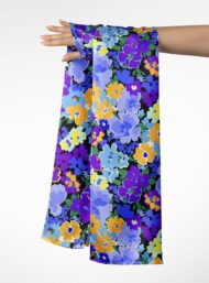 Bloom flower style with blue,yellow colors - Image 3