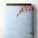 Bloom flower style with pink,yellow colors