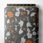 Bloom flower style with orange,white colors