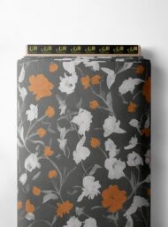 Bloom flower style with orange,white colors