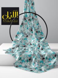 Leaf flower style with blue,grey colors - Image 2