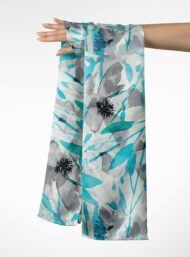 Leaf flower style with blue,grey colors - Image 3