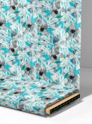 Leaf flower style with blue,grey colors - Image 4