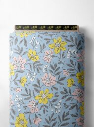 Bloom flower style with yellow,pink colors