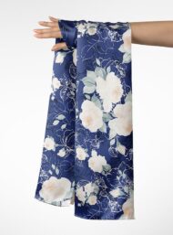 Bloom flower style with blue,white colors - Image 3