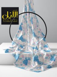 Bloom flower style with blue,white colors - Image 2