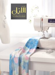 Bloom flower style with blue,white colors - Image 7