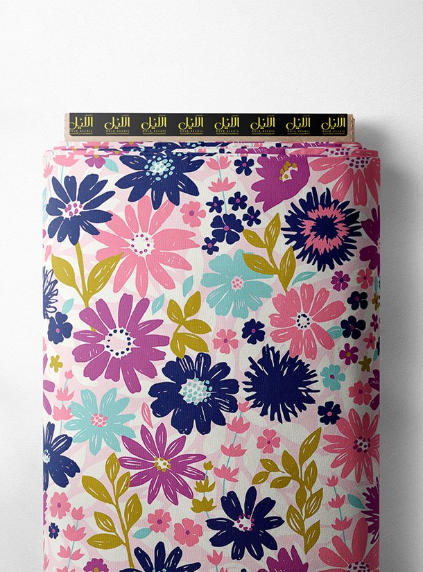 LAI02-0309_1-1.jpg Bloom flower style with pink,blue colors - Image 1