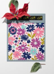 Bloom flower style with pink,blue colors - Image 6