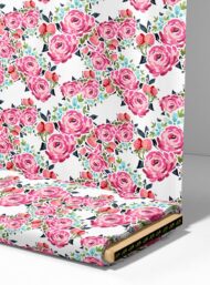 Bloom flower style with pink,green colors - Image 4