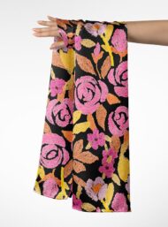 Rose flower style with pink,yellow colors - Image 3
