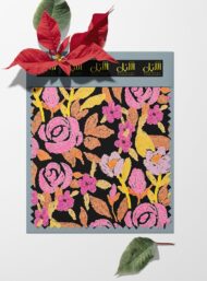Rose flower style with pink,yellow colors - Image 6