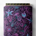 Bloom flower style with pink,blue colors