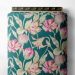 Petal flower style with pink,green colors