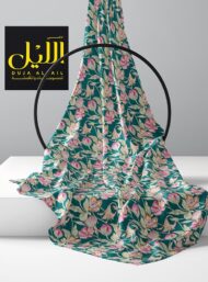 Petal flower style with pink,green colors - Image 2