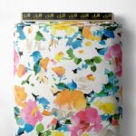 Bloom flower style with pink,yellow colors