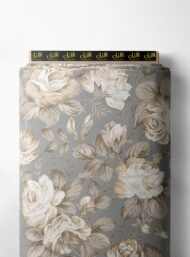 Rose flower style with grey,white colors