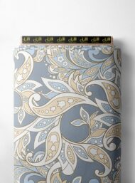 Leaf flower style with grey,white colors