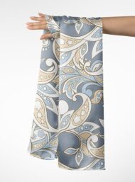 Leaf flower style with grey,white colors - Image 3