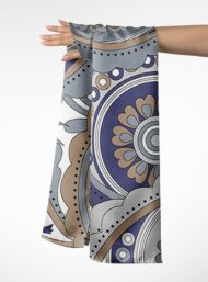 Circle mixed style with blue,white colors - Image 3