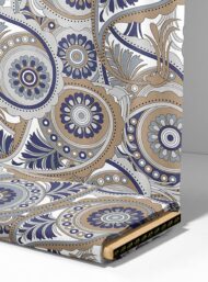 Circle mixed style with blue,white colors - Image 4