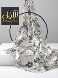 Petal flower style with grey,white colors - Image 2