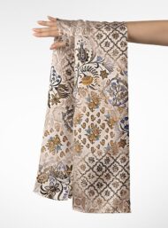 Leaf flower style with brown,blue colors - Image 3