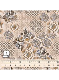 Leaf flower style with brown,blue colors - Image 5