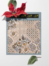 Leaf flower style with brown,blue colors - Image 6