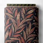 Leaf flower style with brown, red colors