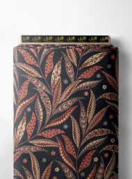 Leaf flower style with brown, red colors