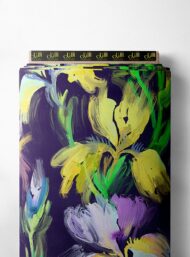 Petal flower style with yellow,green colors