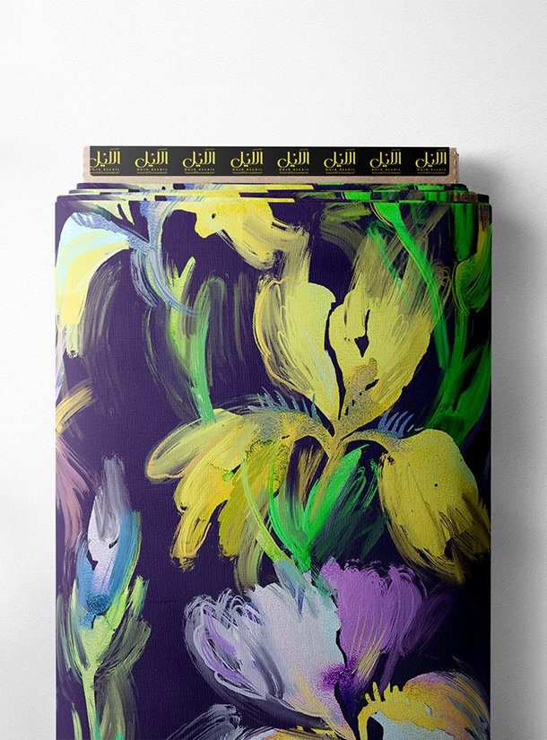 LAI02-0348_1-1.jpg Petal flower style with yellow,green colors - Image 1