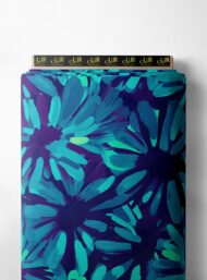 Petal flower style with blue,green colors