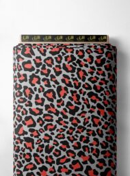 Leopard animal style with black,red colors