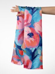 Bloom flower style with pink,blue colors - Image 3