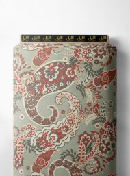 Petal flower style with red,grey colors