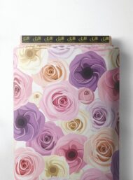 Rose flower style with pink,white colors