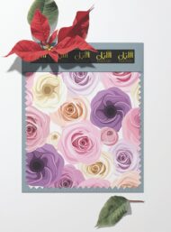 Rose flower style with pink,white colors - Image 6