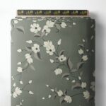 Petal flower style with grey,white colors