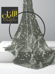 Petal flower style with grey,white colors - Image 2