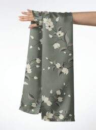 Petal flower style with grey,white colors - Image 3
