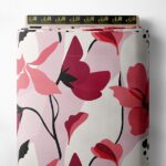 Bloom flower style with red,pink colors