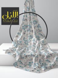 Leaf flower style with blue,grey colors - Image 2