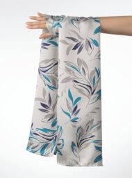 Leaf flower style with blue,grey colors - Image 3