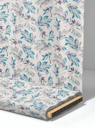 Leaf flower style with blue,grey colors - Image 4