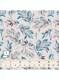 Leaf flower style with blue,grey colors - Image 5